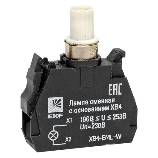 Изображение Лампа сменная с основанием XB4 бел. 230В PROxima EKF XB4-EML-W