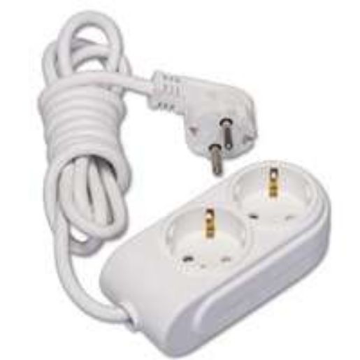Изображение Удлинитель 2х2м с заземл. 16А IP20 защ. шторки Makel N2210033