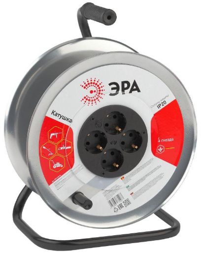 Изображение Катушка 4-м с заземл. IP20 K-M-4z метал. Эра Б0033026