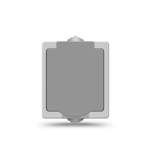 Изображение Розетка Аллегро с заземл. защ. шторки с крышкой IP54 сер. UNIVersal 1282