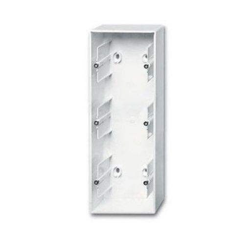 Изображение Коробка для открытого монтажа 3 поста Basic 55 альп. бел. ABB 2CKA001799A0976