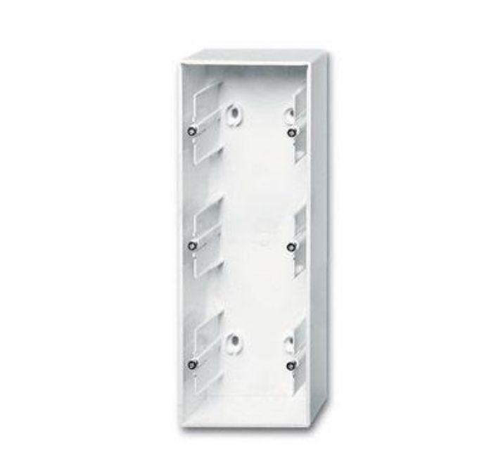 Изображение Коробка для открытого монтажа 3 поста Basic 55 альп. бел. ABB 2CKA001799A0976