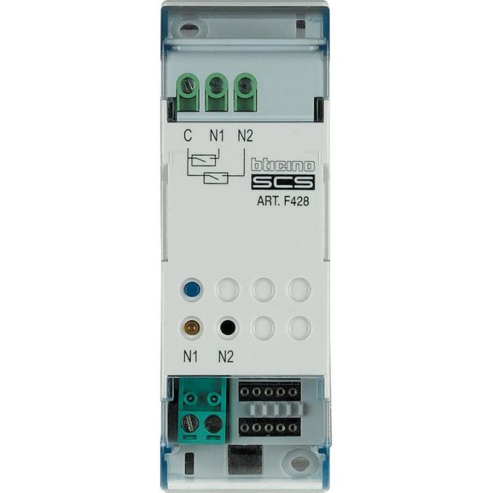Изображение Устройство управляющее My Home с 2 конт. Din Leg BTC F428