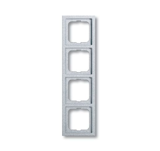 Изображение Рамка 4-м Solo/Future linear. серебр/алюм. ABB 2CKA001754A4309