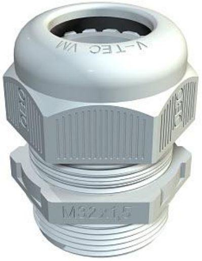Изображение Ввод кабельный Dкаб. 16-28 (Dмонтаж. отв. 40) IP68 свет. сер. V-TEC VM40 LGR OBO 2022872
