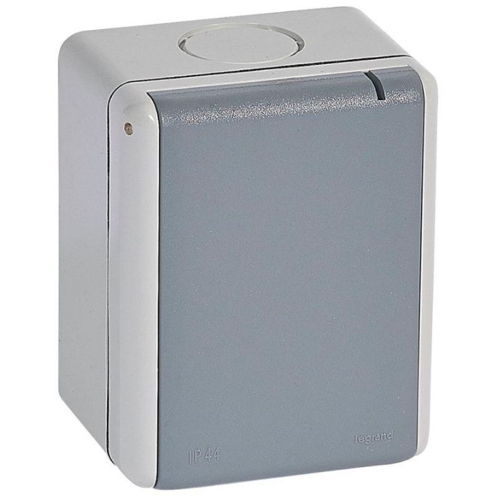 Изображение Розетка 1-м ОП Plexo 32А IP44 3P+E сер. Leg 055875