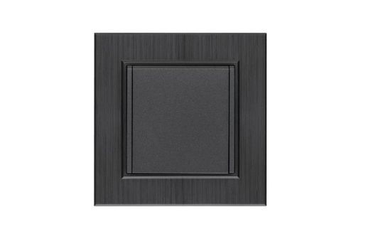 Изображение Розетка 1-м с крышкой Karea LINE STAR с заземл. дым. металлик Makel 86050029