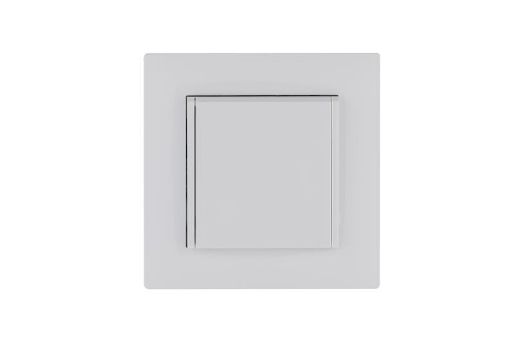 Изображение Розетка 1-м с крышкой Karea RIZZ с заземл. бел. Makel 88001029