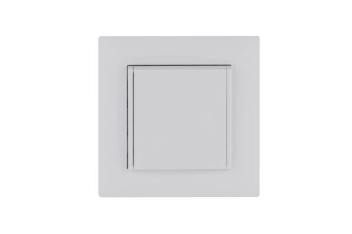 Изображение Розетка 1-м с крышкой Karea RIZZ с заземл. бел. Makel 88001029
