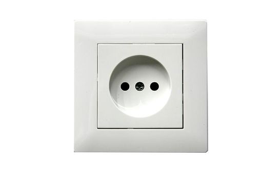 Изображение Розетка 1-м Karea RIZZ без заземл. керамика бел. Makel 88001002