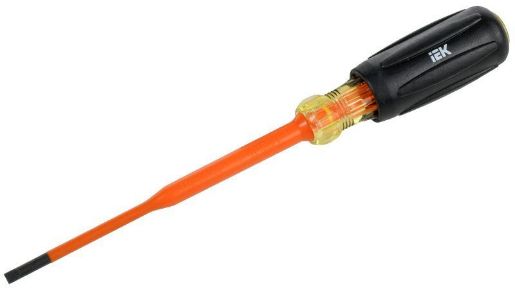 Изображение Отвертка диэлектрическая SLIM SL3.5х100 Т3 ARMA2L 5 IEK A2L5-SC31-T3-SL-35-100