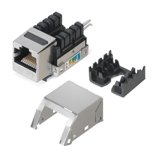 Изображение Вставка Keystone Jack RJ45 кат.5E экранир. WR-KJ-RJ45-C5E-SH-90 90град. заделка тип 110 WRline 505213