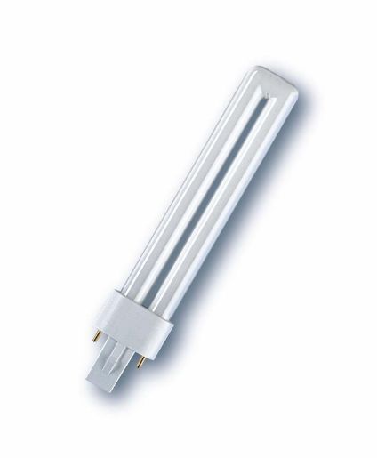 Изображение Лампа люминесцентная компактная DULUX S 9Вт/827 G23 OSRAM 4099854123504