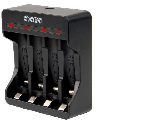 Изображение Устройство зарядное B-95USB Ni-Cd/Ni-MH (4хAA/4хAAA/1х9В "Крона") индикатор зарядки питание от USB + 4хAA 2700мА.ч кабель MicroUSB-USB в компл. ФАZА 5038929
