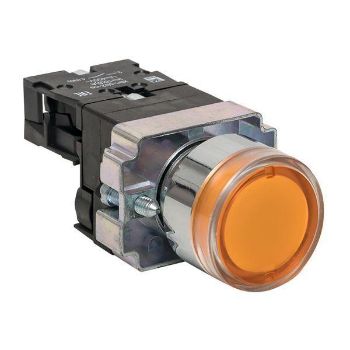 Изображение Кнопка BA51 с подсветкой 230В желт. NO PROxima EKF xb2-bw51-230