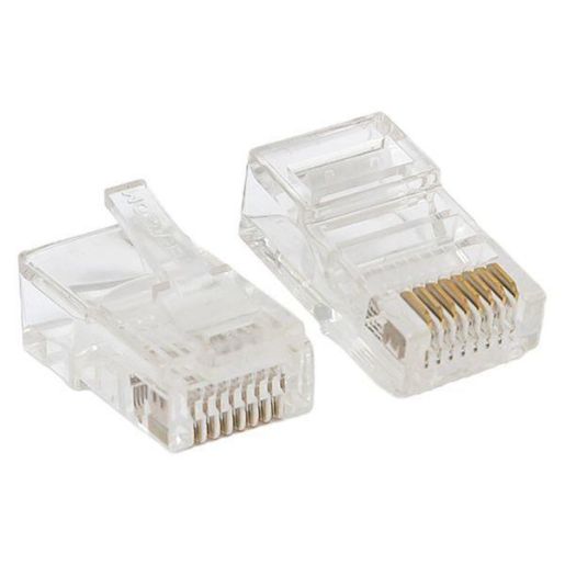 Изображение Коннектор RJ45 (8P8C) кат.5E неэкранир. 30мкд универс. (уп.50шт) TERACOM PRO EKF TRP-PLUG-5EUTP-50