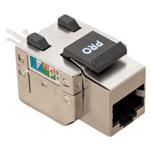 Изображение Модуль розеточный Keystone RJ45 кат.5E FTP экранир. 110 IDC 90град. TERACOM PRO EKF TRP-KSTN-SOCK-90D-5EFTP