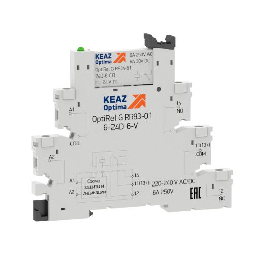 Изображение Модуль релейный OptiRel G RM38-51-220-240U-6-V-CO КЭАЗ 282945