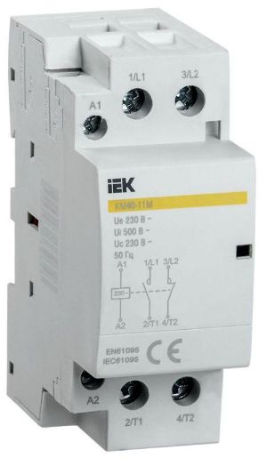Изображение Контактор модульный КМ40-11М AC IEK MKK11-40-11