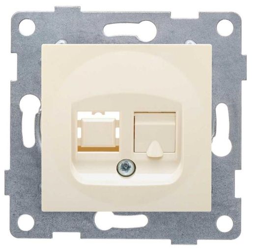 Изображение Розетка компьютерная 1-м СП Ugra RJ45 механизм беж. GUSI С11К1-003