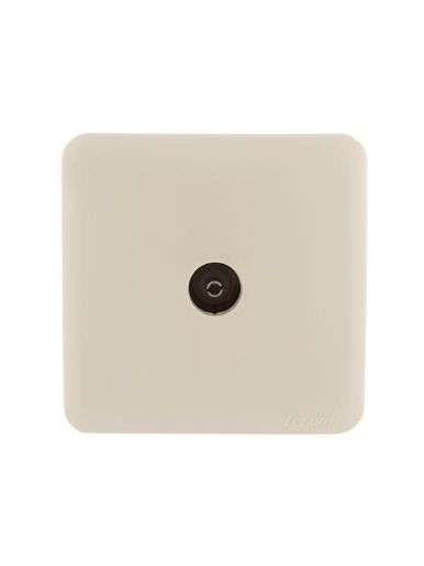 Изображение Розетка телевизионная проходная TV 1-м ОП Viola крем. LEZARD 751-0300-129