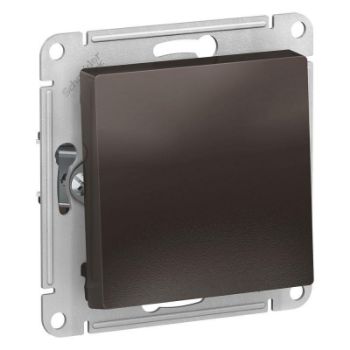 Изображение Выключатель 1-кл. СП AtlasDesign 10А IP20 (сх. 1) 10AX с самовозвратом механизм мокко SE ATN000615
