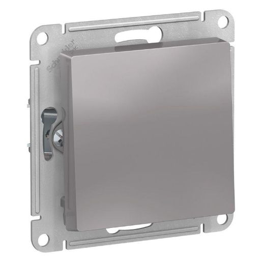 Изображение Выключатель 1-кл. СП AtlasDesign 10А IP20 (сх. 1) 10AX с самовозвратом механизм алюм. SE ATN000315