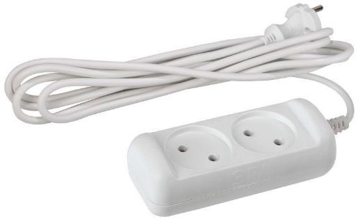 Изображение Удлинитель 2х1.5м без заземл. 10А IP20 U-2-1.5m-2х1 ПВС 2х1 Эра Б0028359