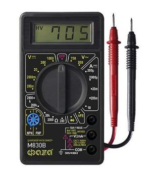 Изображение Мультиметр цифровой M830B ФАZА 5000377