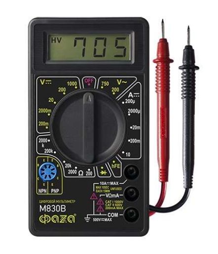 Изображение Мультиметр цифровой M830B ФАZА 5000377