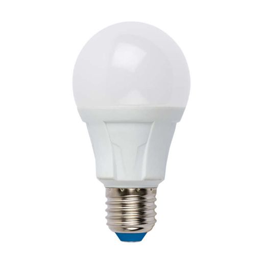 Изображение Лампа светодиодная LED-A60 12W/WW/E27/FR PLP01WH Яркая 12Вт грушевидная матовая 3000К тепл. бел. E27 (упак. картон) Uniel UL-00001526