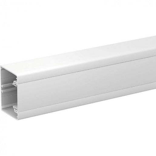 Изображение Короб 75х55мм с крышкой OL45 ПВХ RAL9003 (дл.2м) SchE ISM10100P