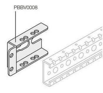 Изображение Уголок для верт. шин сбоку шкафа (уп.8шт) ABB 1STQ007430A0000