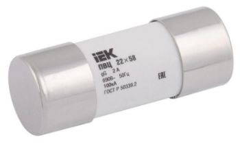 Изображение Вставка плавкая цилиндрическая ПВЦ 22х58 gG 20А IEK CFL22-020