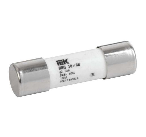 Изображение Вставка плавкая цилиндрическая ПВЦ 10х38 25А IEK CFL10-025