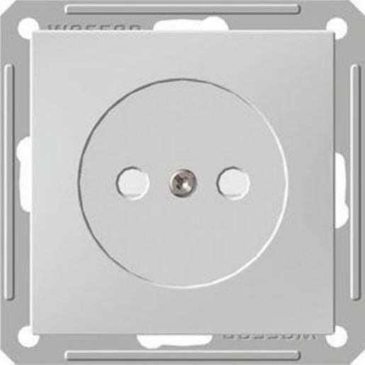 Изображение Розетка 1-м СП W59 16А IP20 без заземл. защ. шторки механизм бел. SE RS16-151-1-86