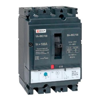 Изображение Выключатель автоматический 3п 100/100А 36кА ВА-99C Compact NS PROxima EKF mccb99C-100-100