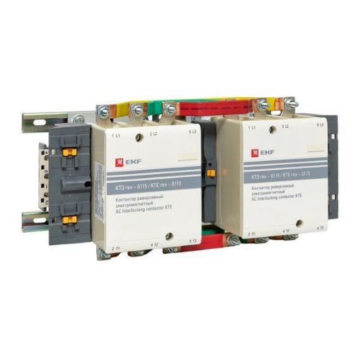 Изображение Контактор реверсивный КТЭ 115А кат. 230В AC 2НО EKF ctr-b-r-115