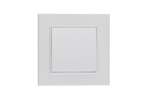 Изображение Выключатель 1-клав. Karea LINE STAR жемчуж. Makel 86100001