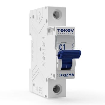 Изображение Выключатель автоматический модульный 1П 1А 6кА х-ка C TOKOV Electric TKE-PZ60-MCBI-1-1-C