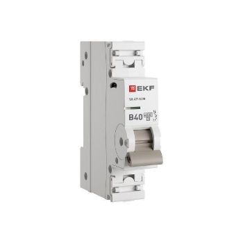 Изображение Выключатель автоматический 1п B 40А 4.5кА ВА 47-63N PROxima EKF M634140B