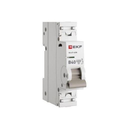 Изображение Выключатель автоматический 1п B 40А 4.5кА ВА 47-63N PROxima EKF M634140B