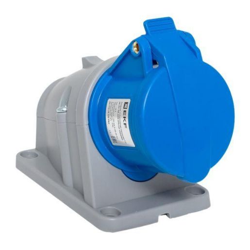 Изображение Розетка стационарная наружная 113 2Р+РЕ 16А 220В IP44 PROxima EKF ps-113-16-220-PRO