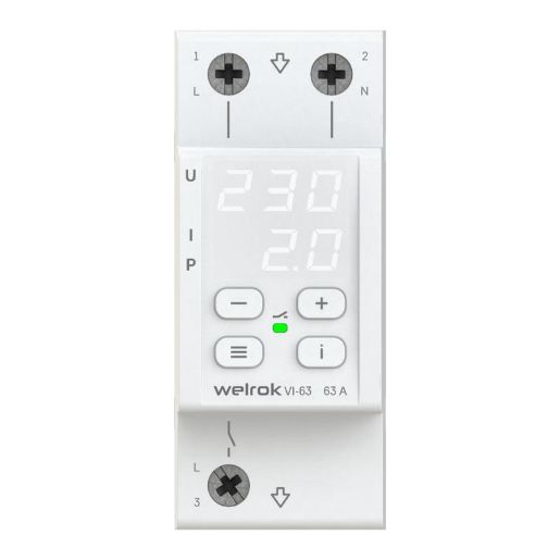 Изображение Реле напряжения с контролем тока VI-63 Welrok 4660251140274