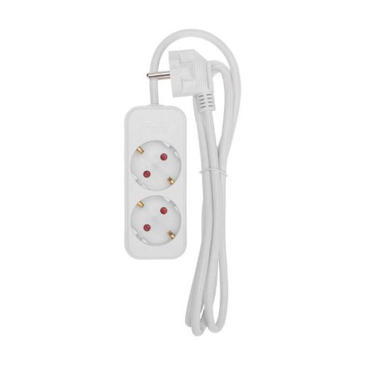 Изображение Удлинитель 2х1.5м с заземл. STANDARD 3х1кв.мм бел. Rexant 13-4003