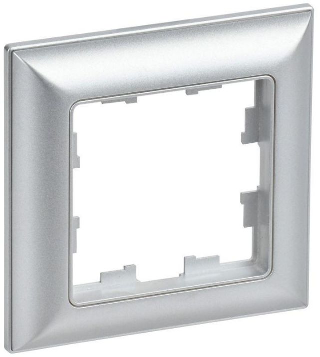Изображение Рамка 1-м BRITE РУ-1-Бр алюм./алюм. IEK BR-M12-12-K47