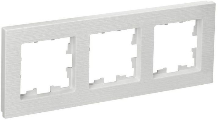 Изображение Рамка 3-м BRITE РУ-3-Бр бел. рифленый IEK BR-M32-51-K01