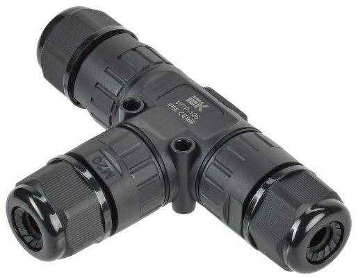 Изображение Коннектор кабельный герметичный WTP-106 3 PIN IP68 IEK UWC10-T-016-3-68