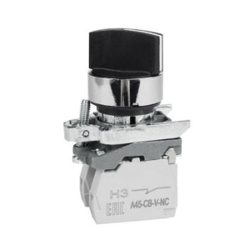 Изображение Переключатель OptiSignal D22 C4-S-33 3 положения с фикс металл 2НО XB4BD33 КЭАЗ 332172