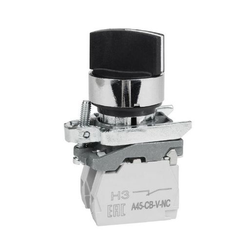 Изображение Переключатель OptiSignal D22 C4-S-33 3 положения с фикс металл 2НО XB4BD33 КЭАЗ 332172